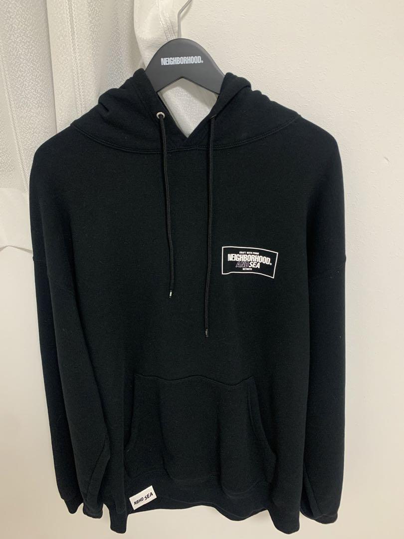 全*ン様 neighborhood×WINDANDSEA コラボ スウェット neighborhood×windandsea コラボパーカー 黒（WIND AND SEA