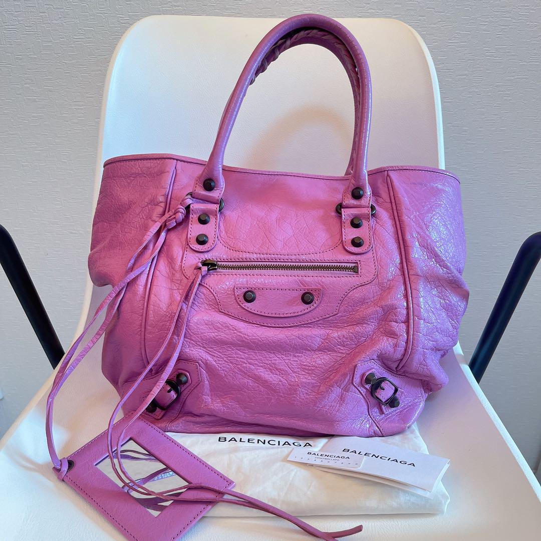 バレンシアガ サンデー balenciaga ピンク パープル city シティ
