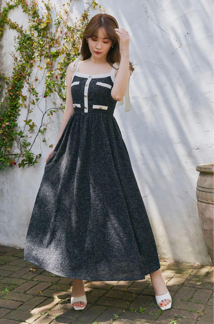 herlipto Verona Tweed Long Dress（Her lip to on X: 