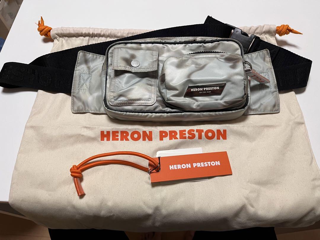 HERON PRESTON ホワイトショルダーバッグ HERON PRESTON ホワイトショルダーバッグ