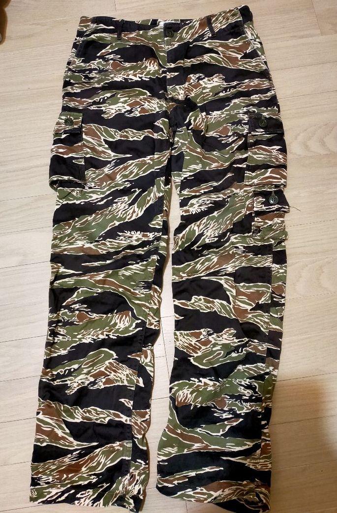 THE REAL McCOY'S ブラックカーゴパンツ　リアルマッコイ　タイガー TIGER TROUSERS / BLACK OVER-DYE | PANTS ASSORT | The Real