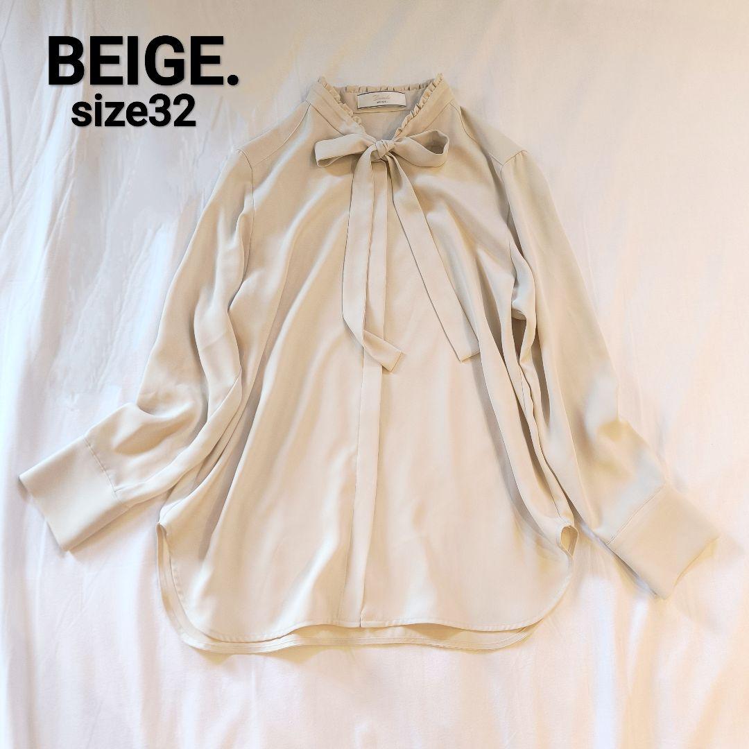 BEIGE. ベイジ EVA ボウタイロングスリーブブラウス （BEIGE