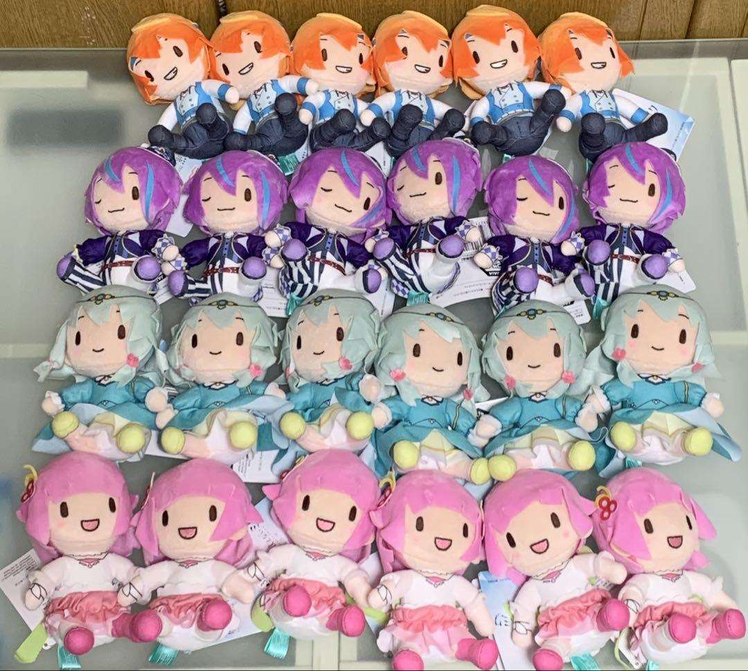 プロジェクトセカイ　プロセカ　ふわぷちミニぬいぐるみ　全4種　24体セット　① プロジェクトセカイ カラフルステージ！ feat. 初音ミク