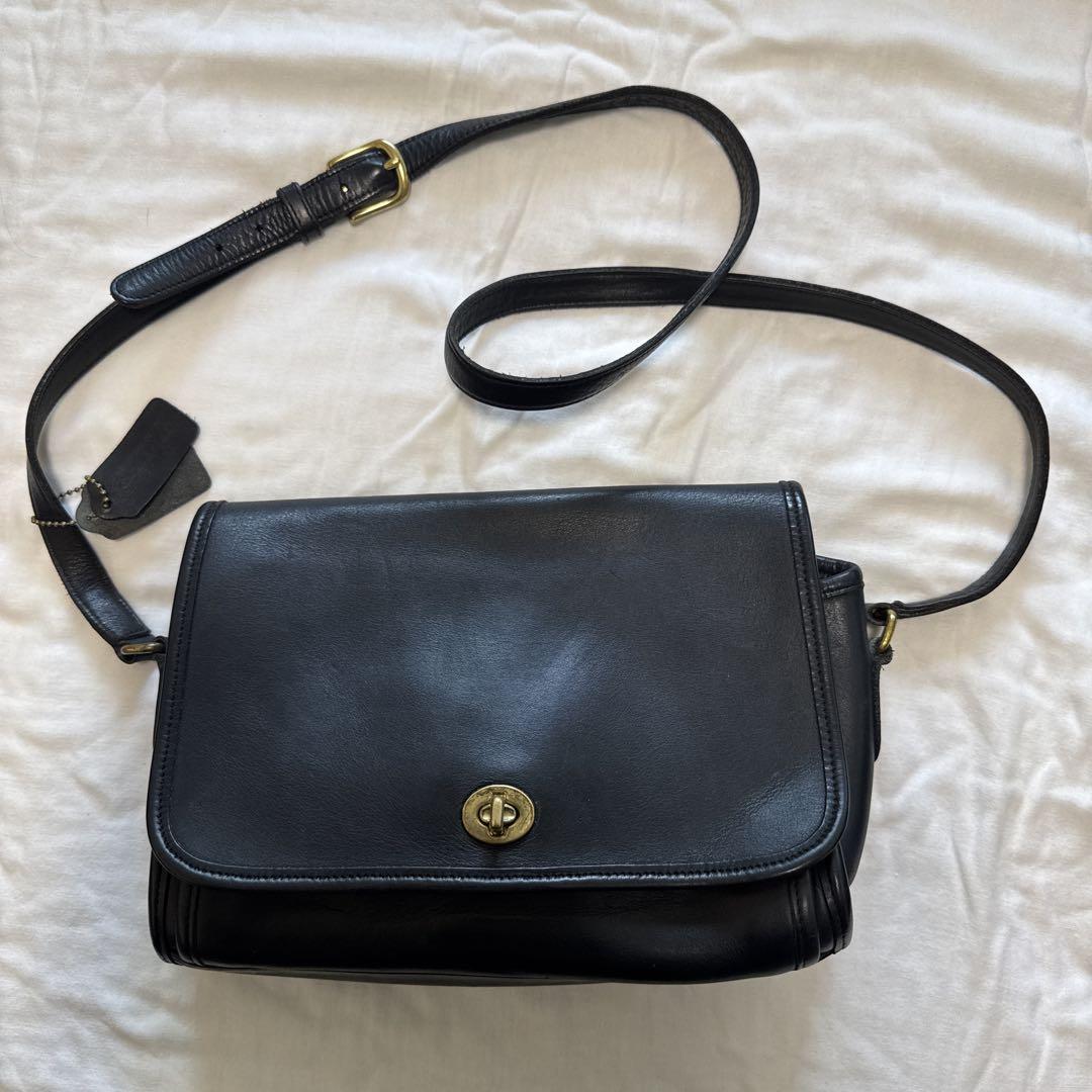 COACH オールドコーチ　ショルダーバッグ　　9951 COACH 【中古】COACH/コーチ 本革 レザー ショルダーバッグ 黒