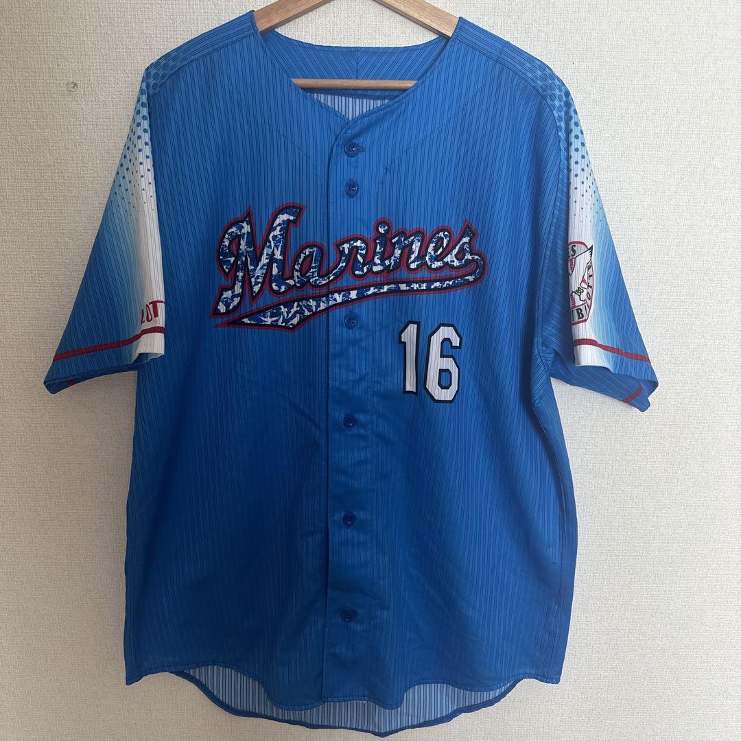 千葉ロッテマリーンズ　涌井秀章　ユニフォーム　Mサイズ　未使用 千葉ロッテマリーンズ 【16】涌井秀章 2016年ホーム プロ仕様