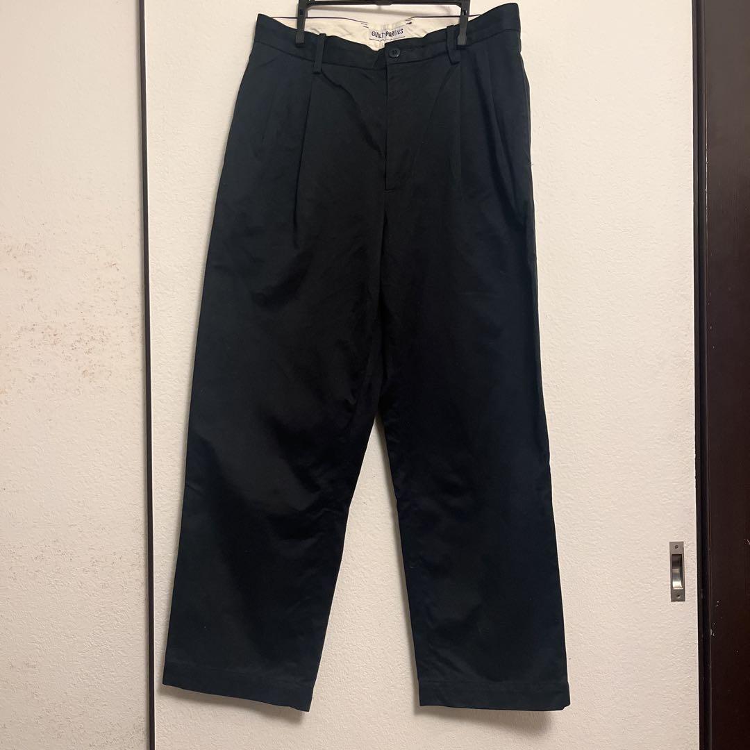 WACKOMARIA DOUBLE PLEATED CHINO ネイビー（信頼も厚い WACKO