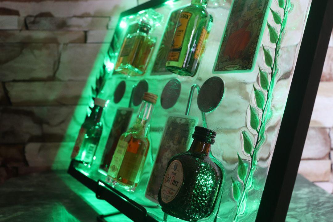 ハンドメイドインテリア レジンアート ミニチュアボトル bar