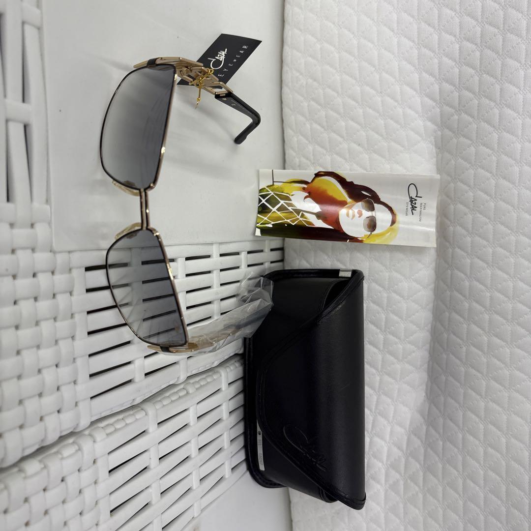 【美品】CAZAL カザール サングラス ゴールド×ブラック ケース付き CAZAL コレクションケース カザール CazalCollectionCase3