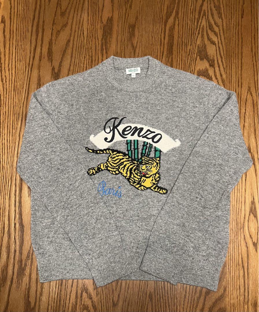 KENZO　ケンゾー　スウェット　トラ　ライトグレー　Sサイズ KENZO - KENZO ケンゾー スウェット S グレー 【古着】【中古