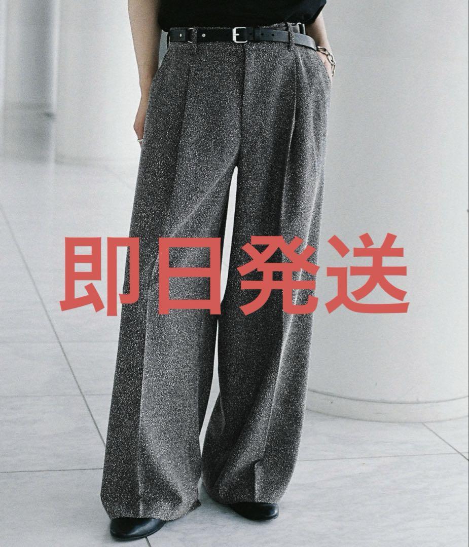 WYM BREEZE TWEED DEEP TUCK BAGGY SLACKS（WYM LIDNM | SLIGHT