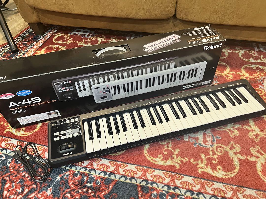 Y*o様 Roland MIDIキーボードコントローラー A-49-BK ブラッ Roland A-49 (ブラック) MIDIキーボード・コントローラー 49鍵盤