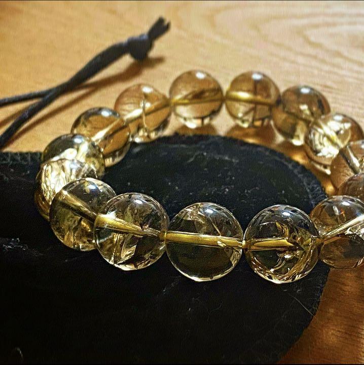 ブリンブリンのスモーキーシトリンブレスレット ブリンブリンのスモーキーシトリンブレスレット （no.517「散財