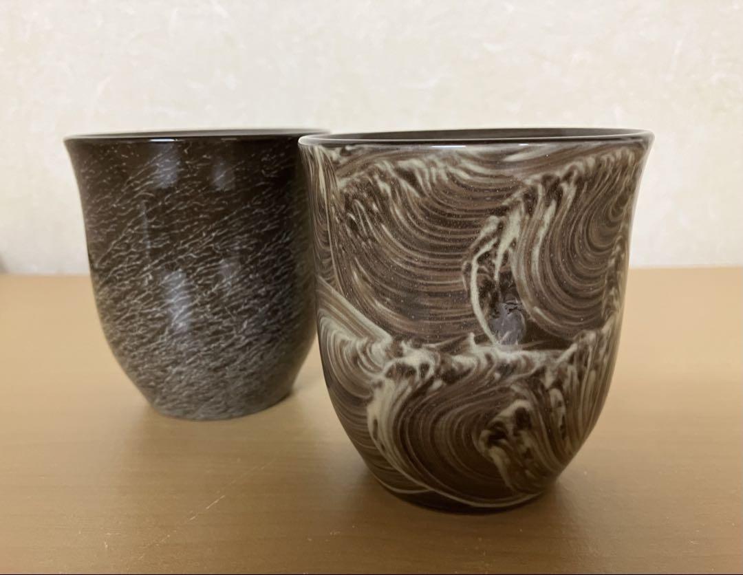現川焼 臥牛窯 臥牛窯 現川焼 湯呑み2客(丸湯呑「白鷺(左向)」 - 現川焼の伝統