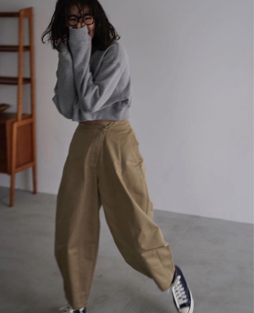 nala Cocoon chino 【Beige】S（Nalaナラ Cocoon chino pants