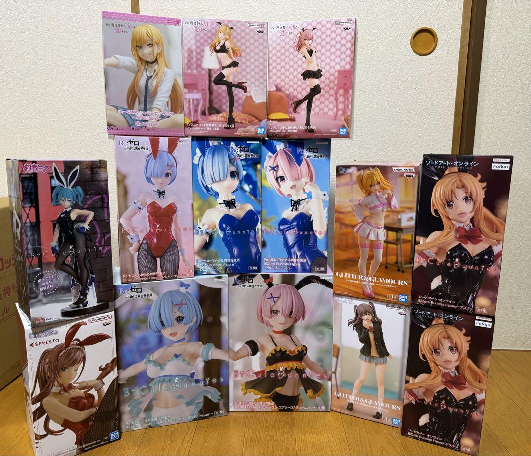 最新プライズフィギュア　美少女フィギュア　バニー5体まとめ売り 五等分の花嫁＊」より「中野一花」がバニー姿でプライズ