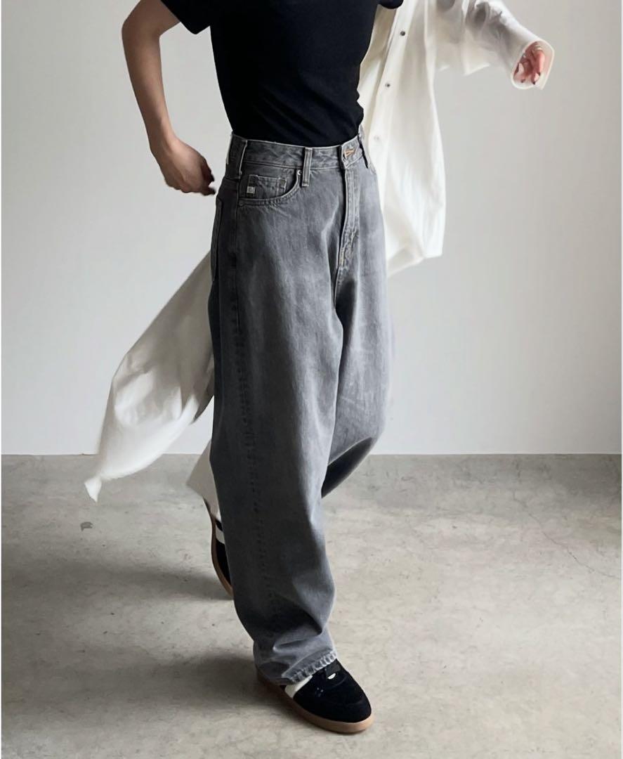 FASHIRU × SOMETHING baggy fit Jeans（EMBROIDERED BAGGY FIT