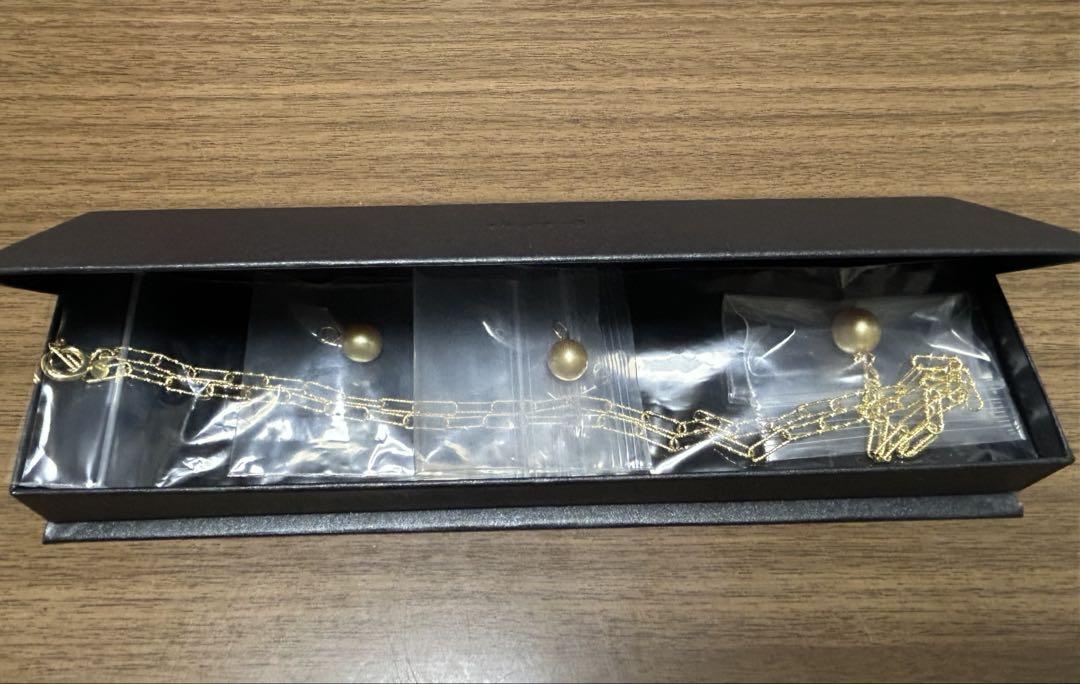 【ほぼ未使用】GSTV完売品＊白蝶真珠ナチュラルゴールデン（２点セット） ほぼ未使用】GSTV完売品＊白蝶真珠ナチュラルゴールデン（2点