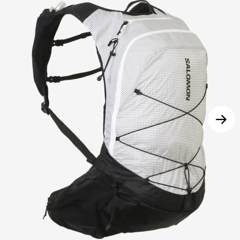 SALOMON XT 20 ユニセックスハイキングバッグ WHITE/BLACK