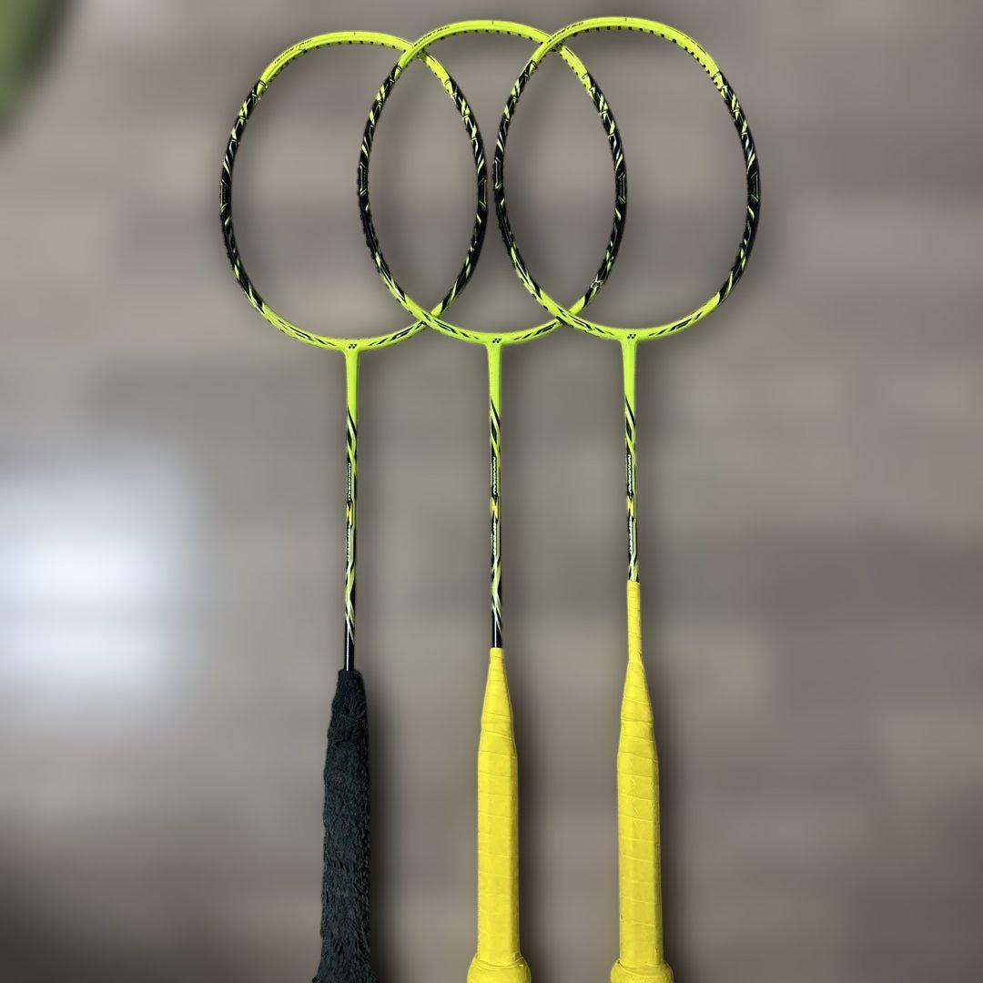 バドミントンラケット ナノレイZスピード ジャンク品 3本セット