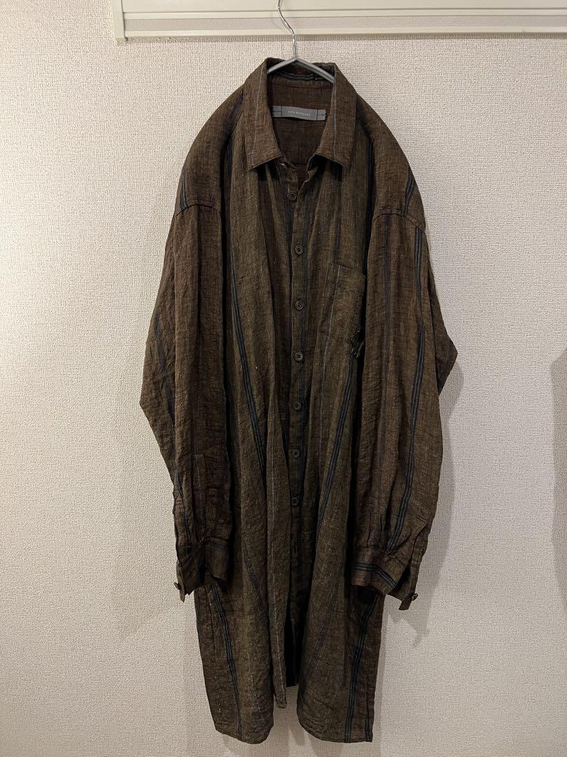 yuta matsuoka ウールロングシャツ yuta matsuoka 23ss ロングシャツ（YUTA MATSUOKA shirt collar