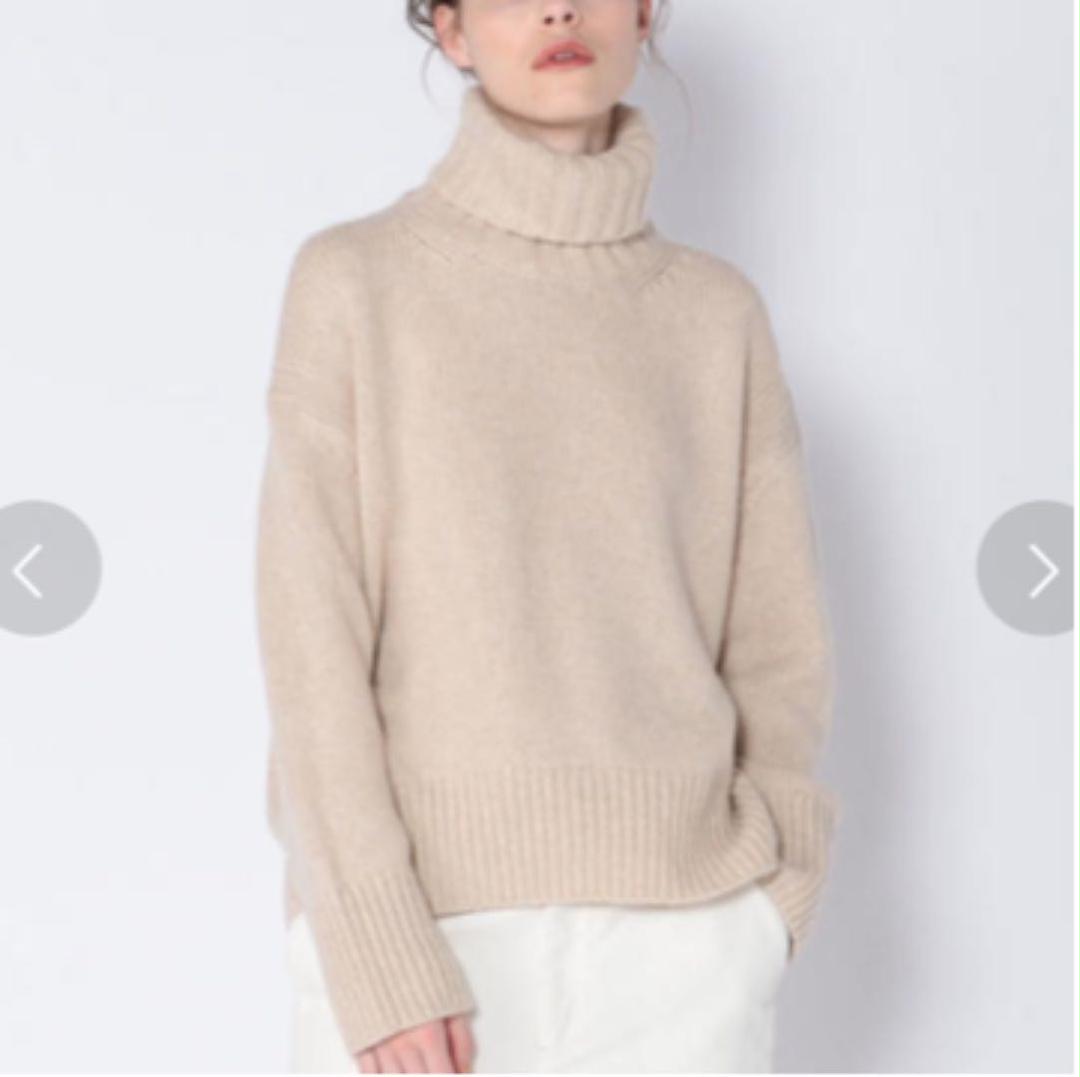 GALERIE VIE ファインウールハイネックプルオーバー タートル