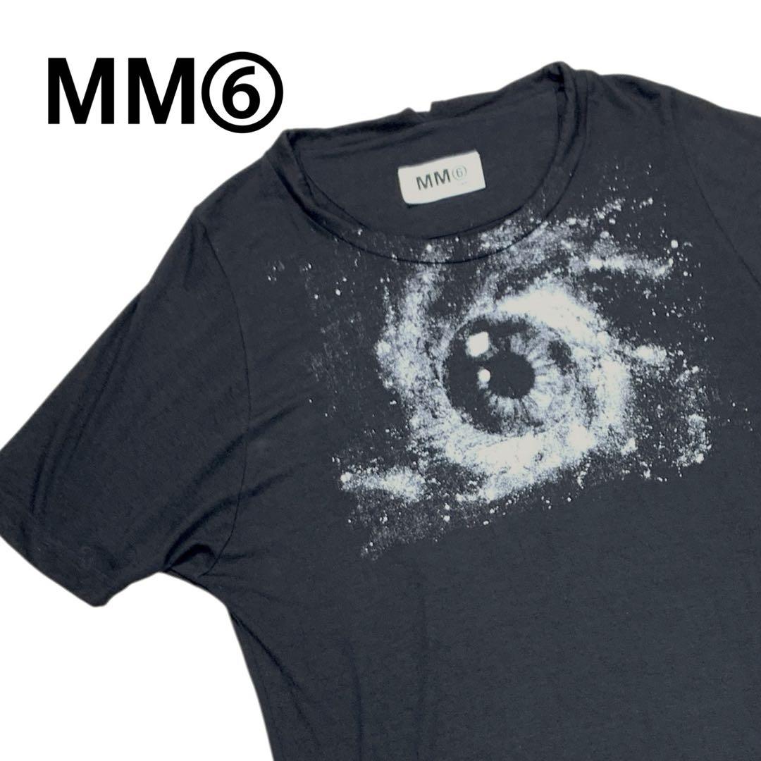 【MM⑥】エムエムシックス　半袖Tシャツ　カットソー　瞳柄　メゾンマルジェラ MM⑥】エムエムシックス 半袖Tシャツ カットソー 瞳柄 メゾン