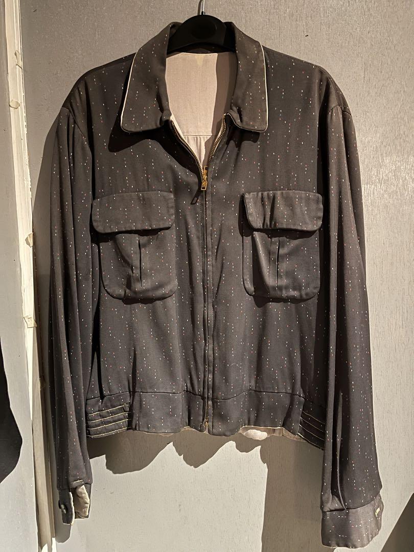50's ギャバジャン ヴィンテージ レーヨン ヴィンテージ レーヨンギャバジン ドリズラージャケット ギャバ