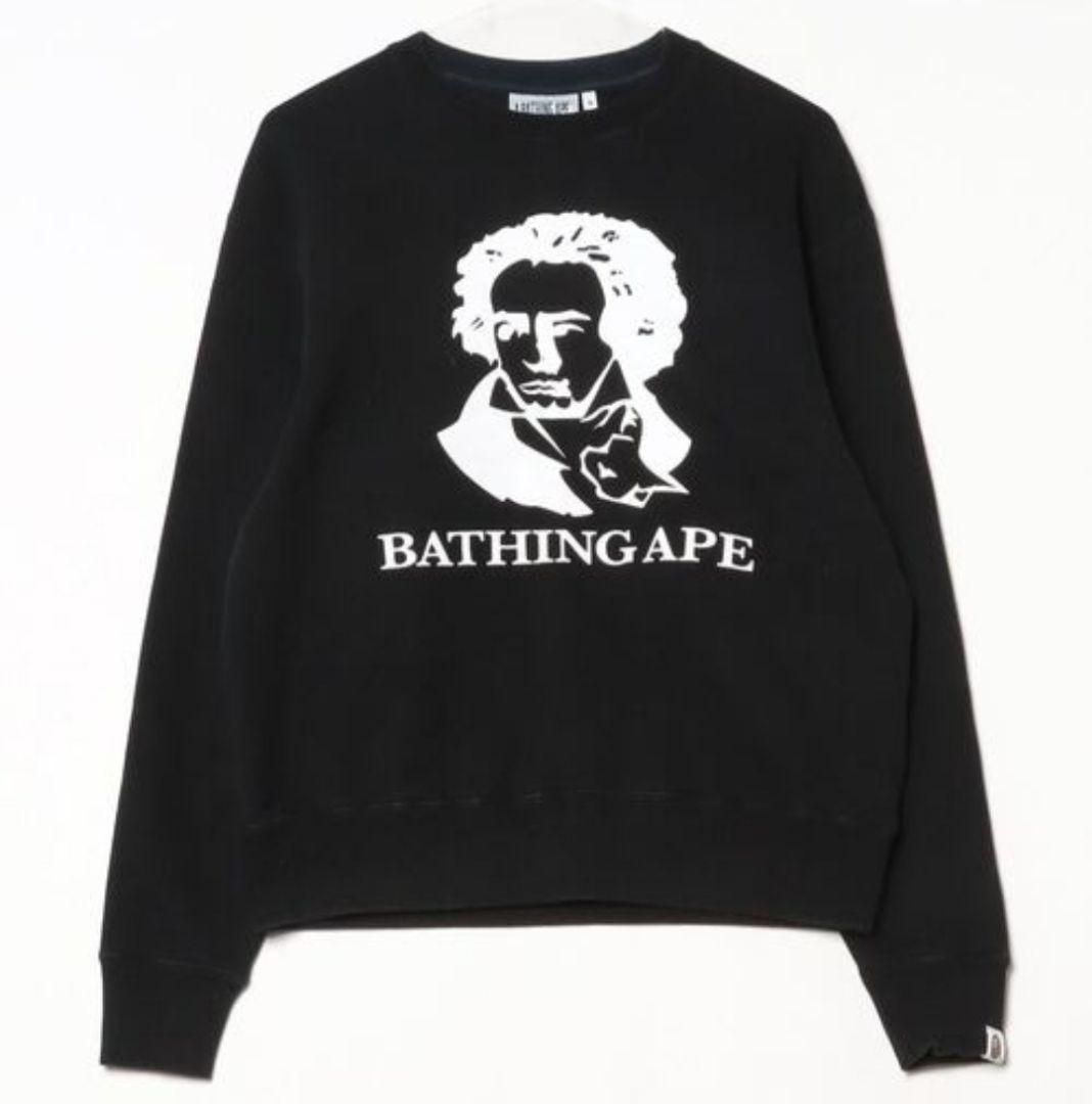 エイプ 初期 ヴェートーベン クルーネック スウェット グレー M A BATHING APE - A BATHING APE ア ベイシング エイプ
