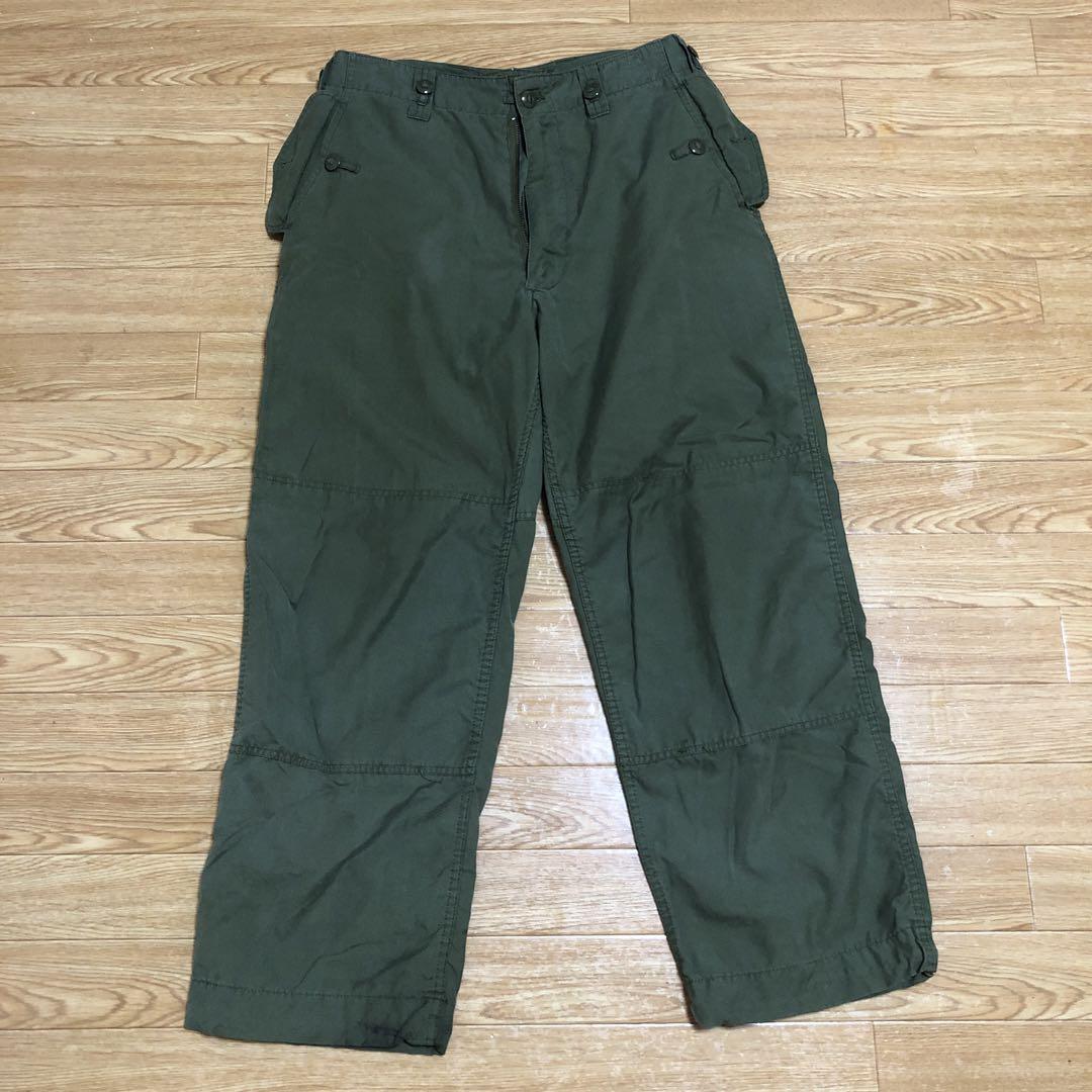 カナダ軍 ミリタリー オリーブグリーン カーゴパンツ L