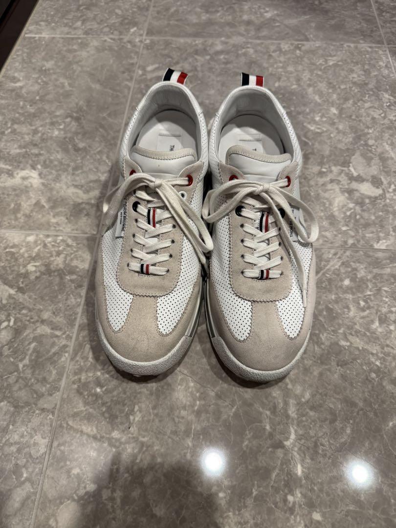 トムブラウン THOM BROWNE スニーカー ホワイト/グレー（THOM