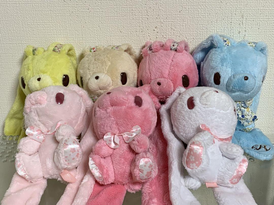 汎用うさぎ　ぬいぐるみ　マスコットセット 汎用うさぎ ぬいぐるみセット （チャックスGP 汎用うさぎ