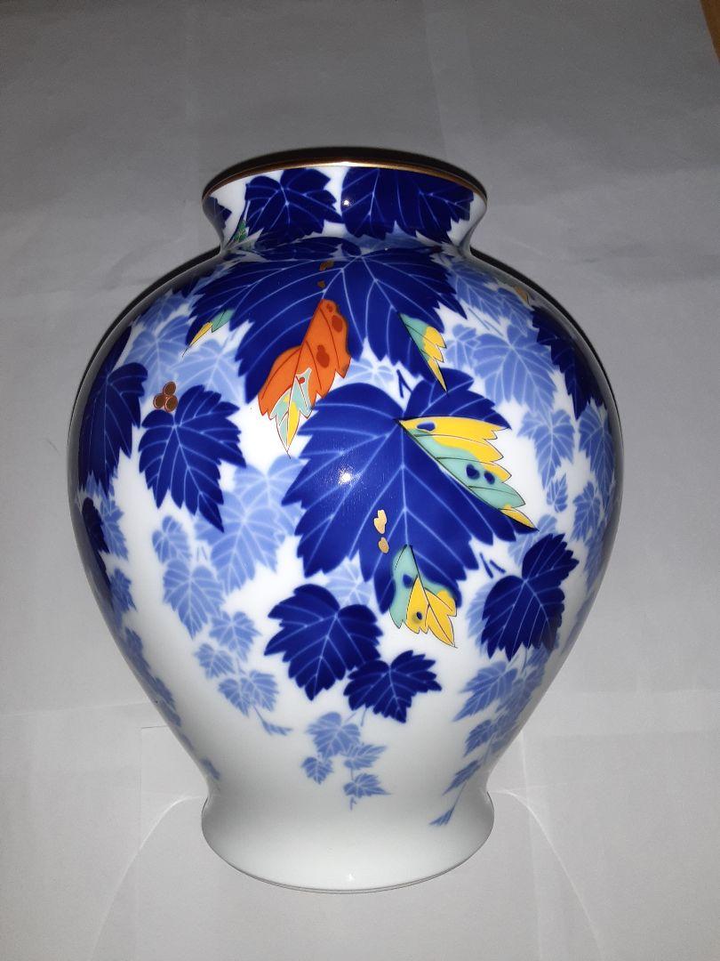 1581 香蘭社「フラミンゴ」花瓶 花器 有田焼 1581 香蘭社「フラミンゴ」花瓶 花器 有田焼