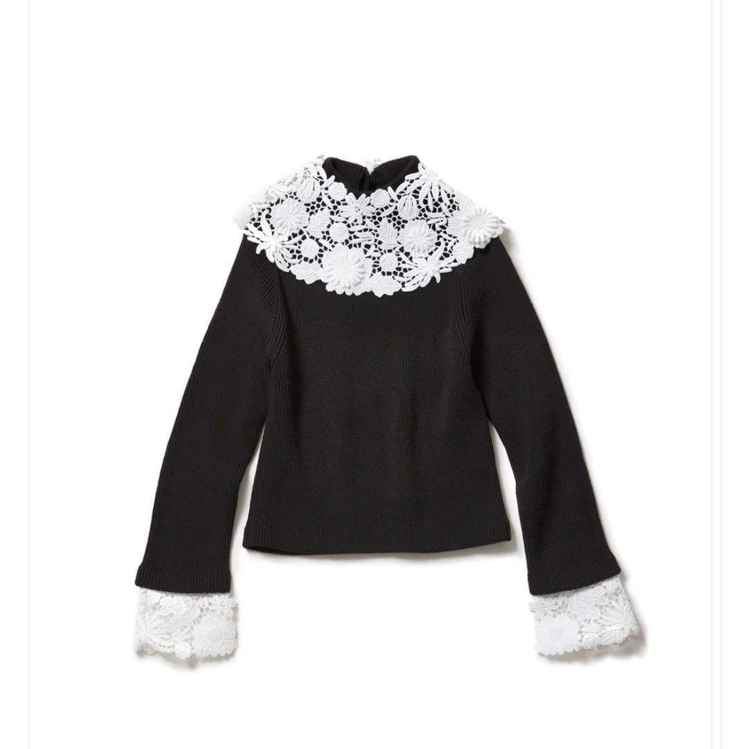 Whim Gazette - 【美品】alors ニットAlex aLORS】Pull a dentelle Alex ニット | Whim Gazette(ウィム