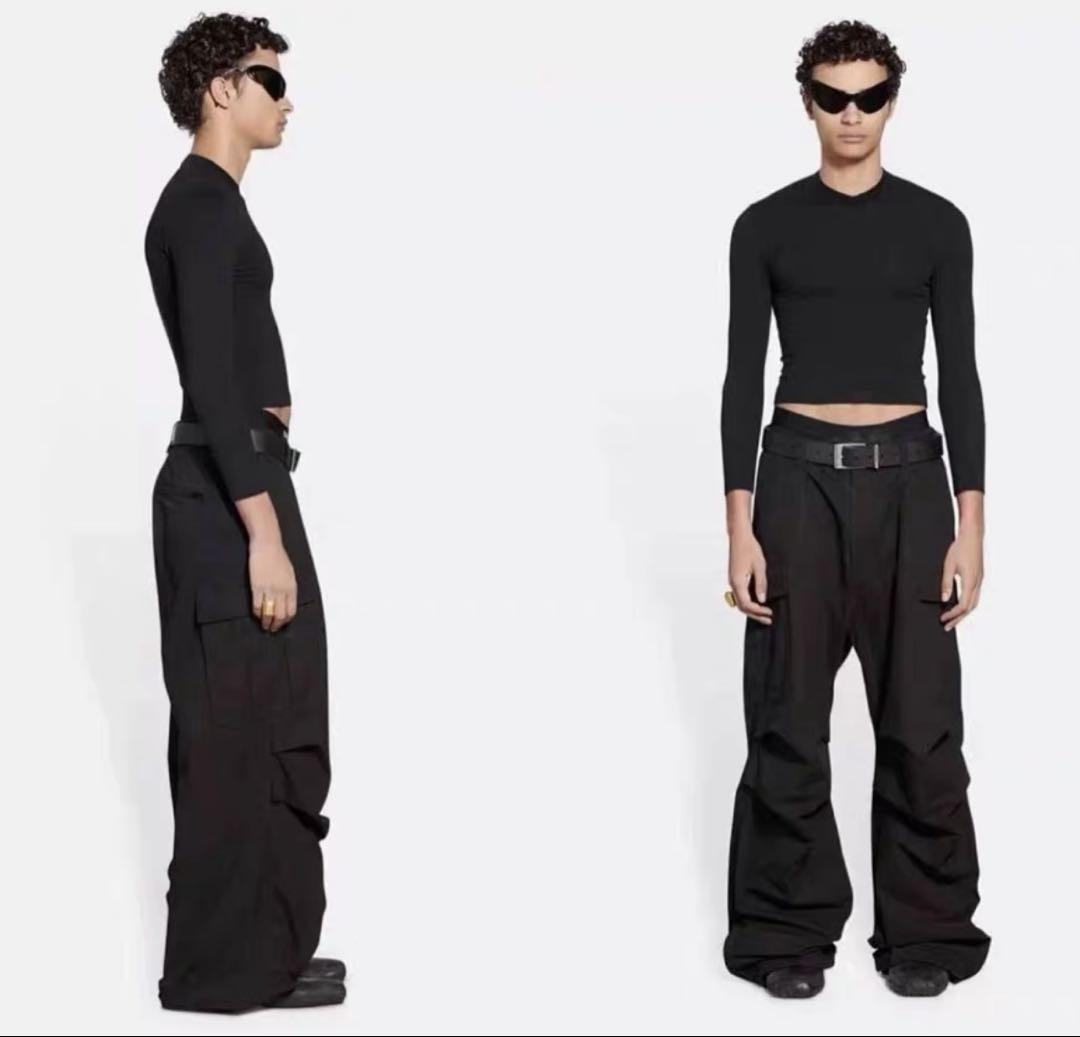 balenciaga pulled up cargo pants size 46（Balenciaga Pulled