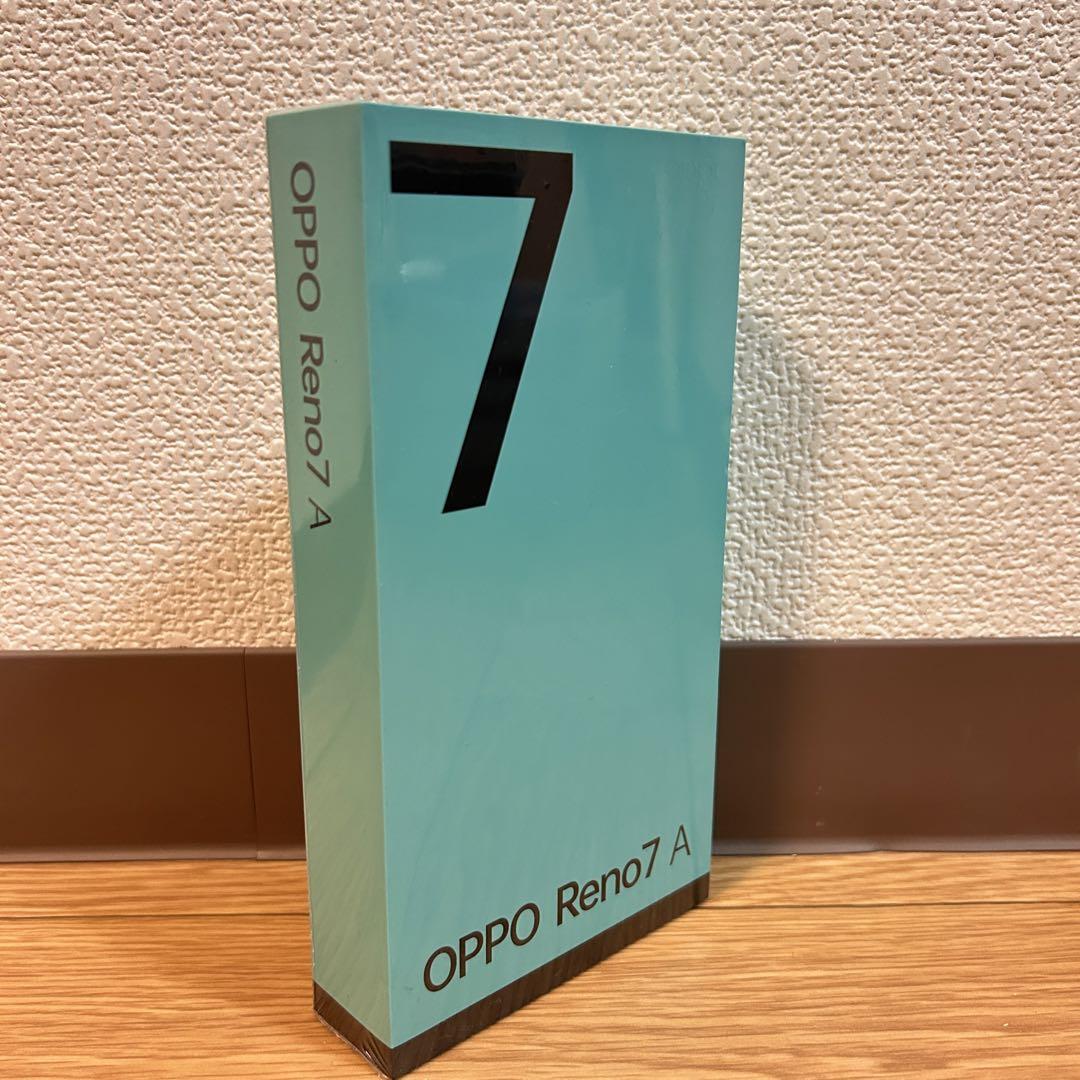 OPPO - OPPO Reno7A新品未開封　シュリンク付 OPPO reno7a スターリーブラック 新品・未開封 シュリンク付