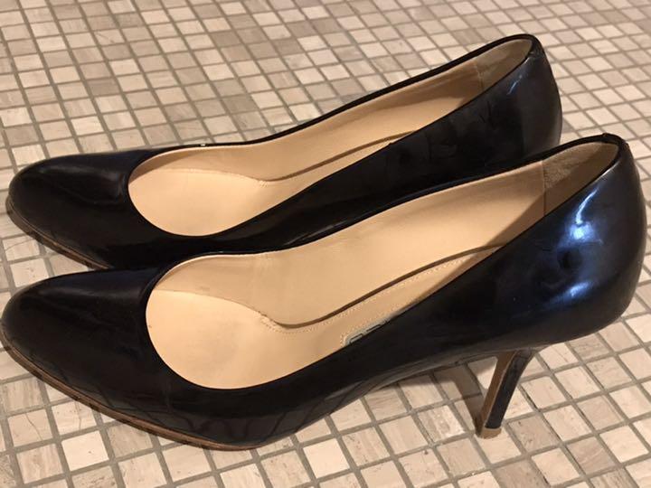 ペリーコPELLICO 37 PELLICO 黒エナメルパンプス サイズ37、ヒール8㎝（PELLICO