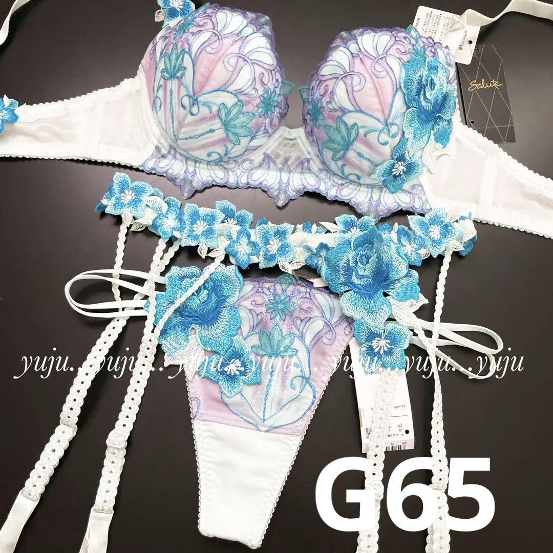 ワコール/サルート 61G 新品タグ付 リボンブラ TバックG65 btj761-top.jpg