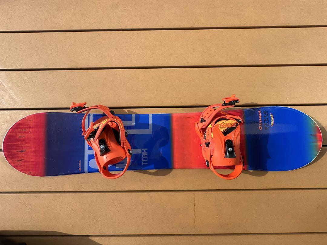 スノーボード キッズ kissmark 120cm ビンディング付き