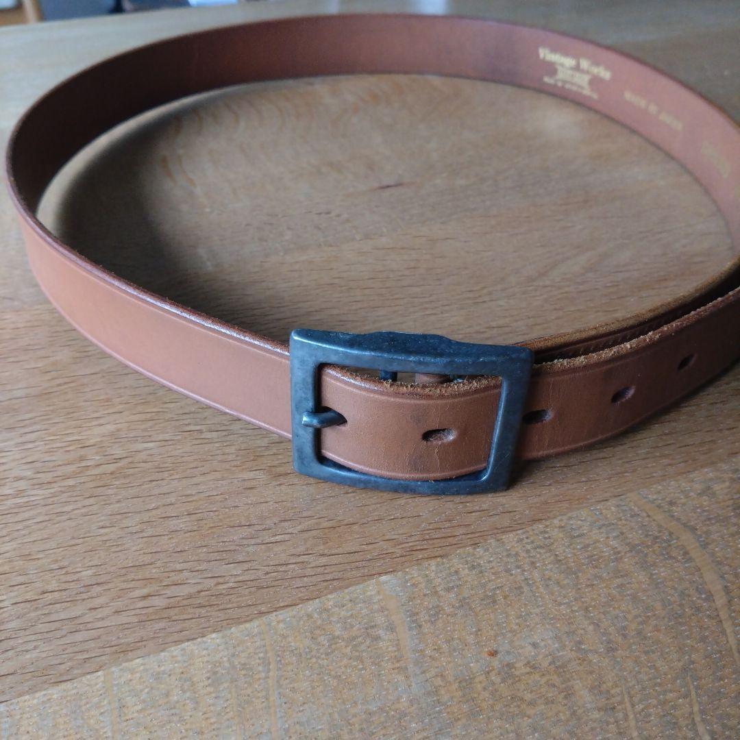Vintage Works ヴィンテージワークス ベルト ブラウン　DH5700 Vintage Works ヴィンテージワークス Leather belt 5Hole レザー