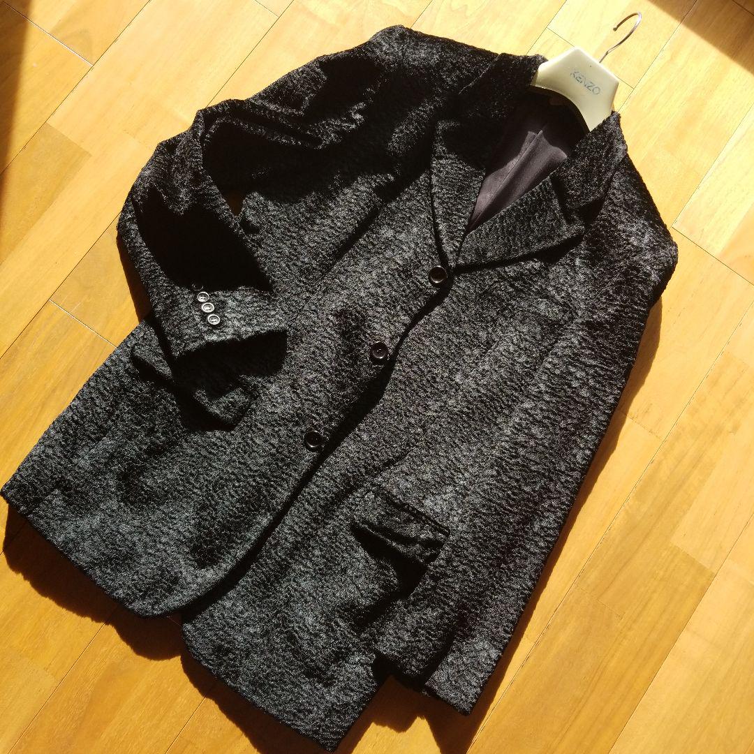 KENZO♢’80 レトロウール♢ジャケット（黒）♡ヴィンテージ ae7d929f79140d7aac9751405efe71