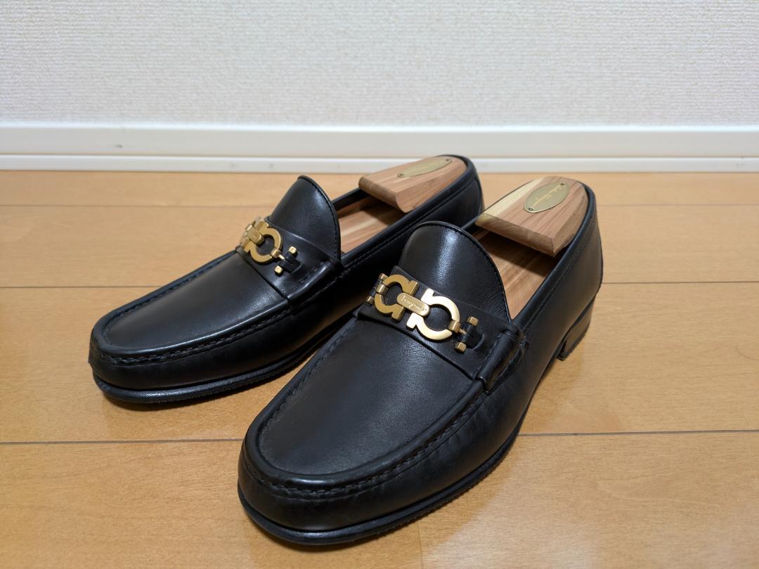 サルヴァトーレフェラガモ ローファー ブラウン ガンチーニ Salvatore Ferragamo - 【中古】 サルヴァトーレフェラガモ