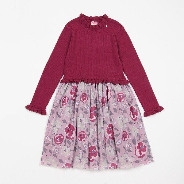 新品】kate spade kids フローラルドッキング ワンピース 160