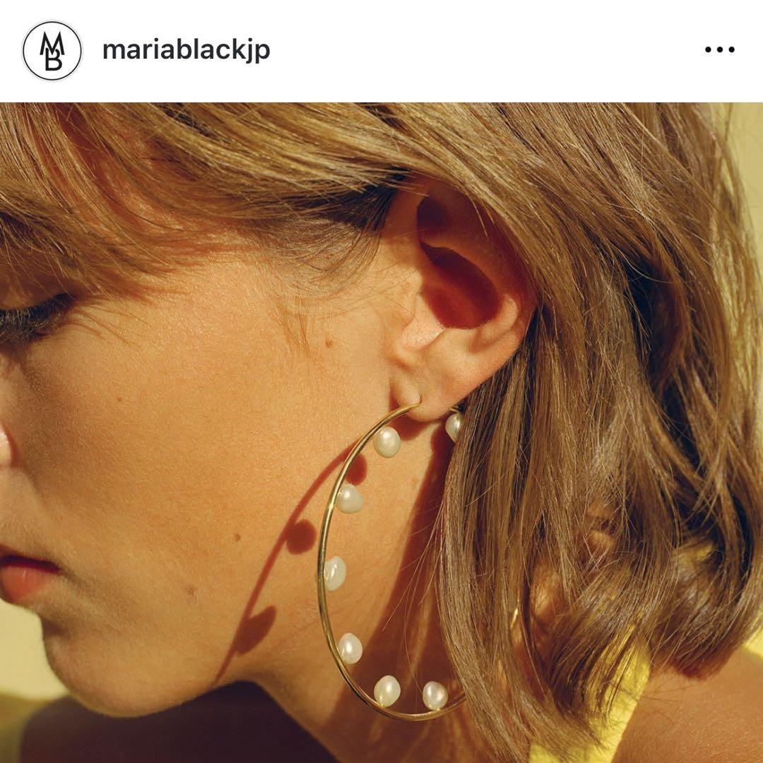 MARIA BLACK パールフープピアス(片耳) MARIA BLACK パールフープピアス(片耳) （MARIA BLACK（マリア