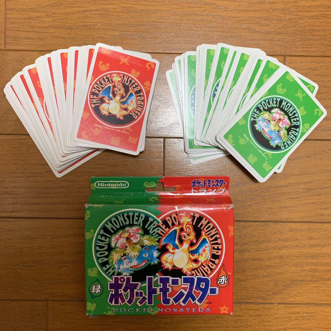 ポケットモンスター　初代　トランプ(赤・緑セット) ポケモン トランプ 赤 緑 初代 ポケットモンスター - メルカリ