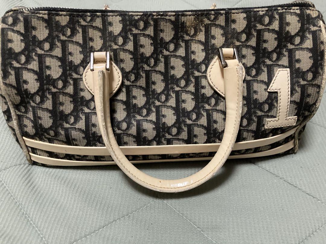 Dior ディオール トロッターハンドバッグミニボストン Christian Dior ディオール トロッター ボストン型 ハンドバッグ