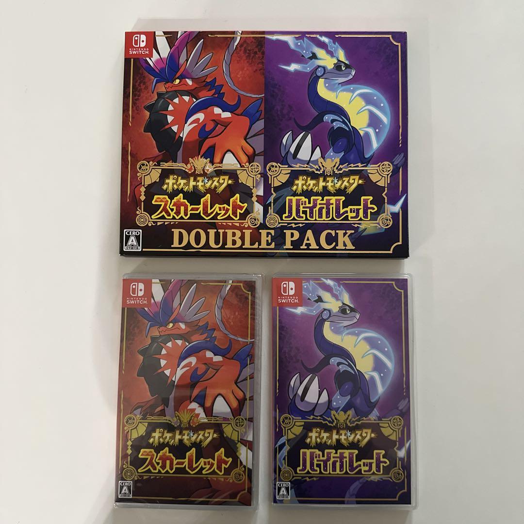 ポケットモンスター スカーレット・バイオレット ダブルパック　他　ソード ポケモンスカーレット・バイオレット』ダブルパック購入！ソフト