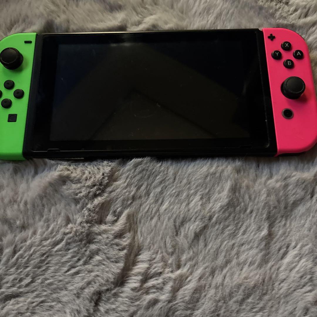 Nintendo Switch 本体 + 付属 HAC-001 グリーン×ピンク Nintendo Switch 本体 スプラトゥーン 旧型［HAC-001］ - メルカリ