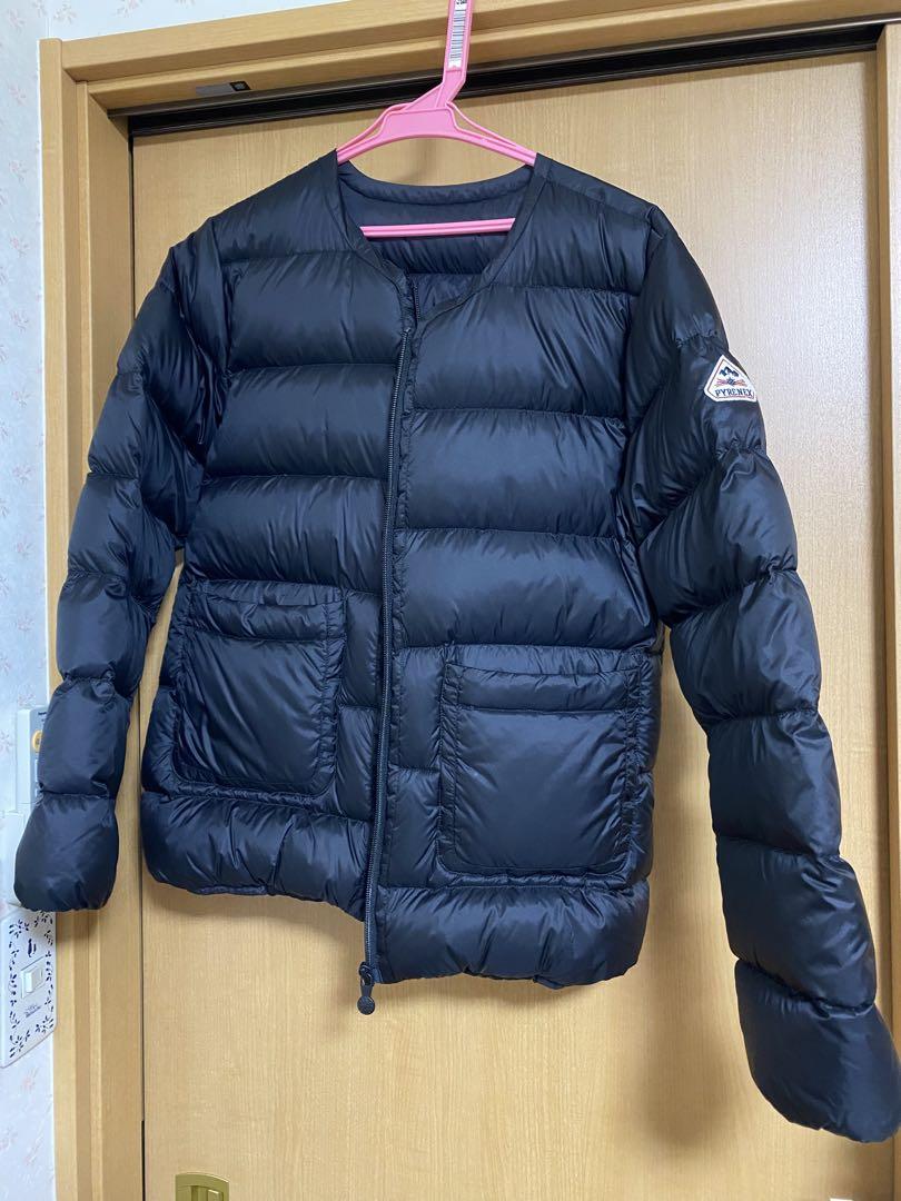 PYRENEX ダウンジャケット LEONI★ PYRENEX ピレネックス LEONIノーカラー ショートダウンジャケット