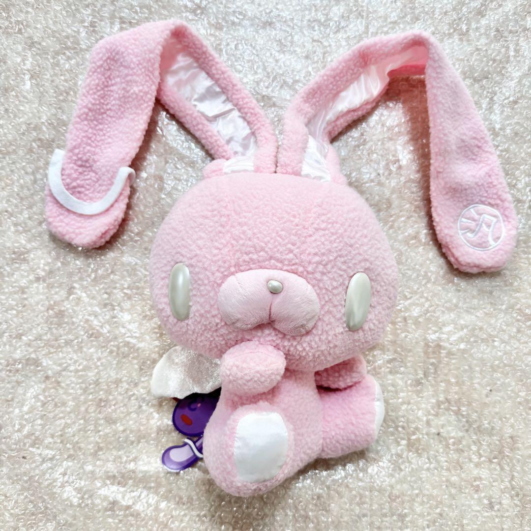 【美品】汎用うさぎ 大きめ ぬいぐるみ チャックスGP 天使型 未使用タグ付き】汎用うさぎ 天使型 ぬいぐるみ チャックスGP