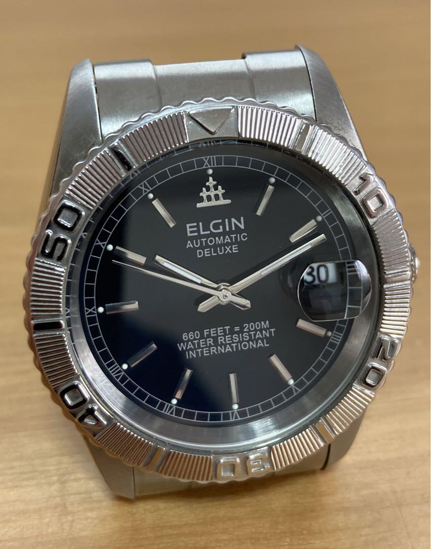 【美品】 エルジン　ELGIN デラックス FK-1135C 美品】 ELGIN エルジン デラックス FK-1135C 自動巻き - メルカリ